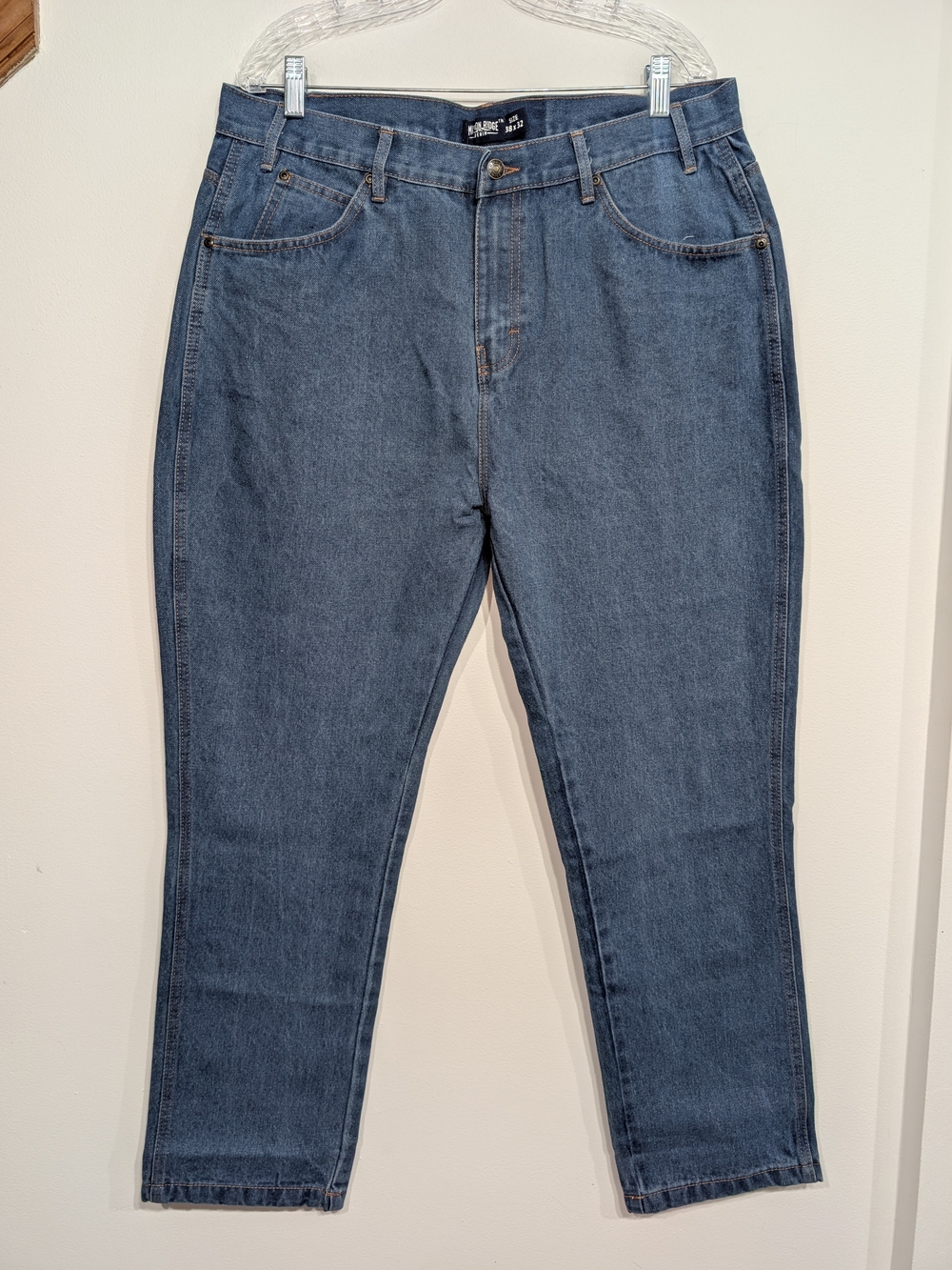 Mission Ridge Denim Straight Leg Men's Jeans Classic Blue 38x32